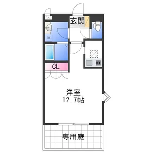 アクアマリンK【1階】の間取り
