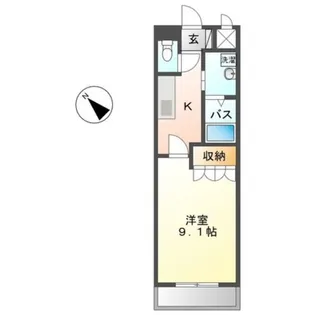 ピースフル モア メルセ【3階】の間取り