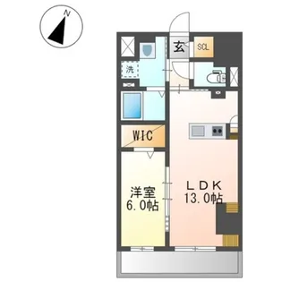 ワシンレジデンス【2階】の間取り