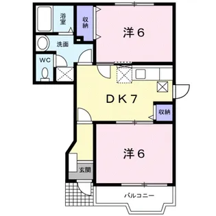 ピーチハウス【1階】の間取り