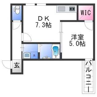 フジパレス城北Ⅲ番館【2階】の間取り