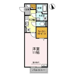 D−room MALDA A棟【2階】の間取り