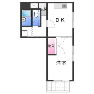 シティガーデン新通【5階】の間取り