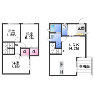 和歌山県和歌山市西庄【一戸建】の間取り