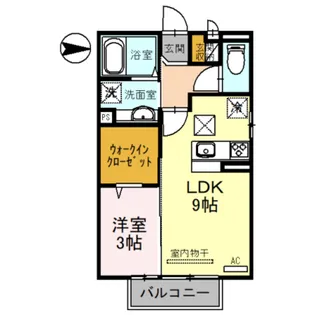 D−room西小二里Ⅱ【1階】の間取り