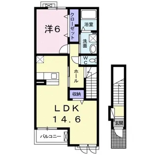 ブルーミー TH【2階】の間取り