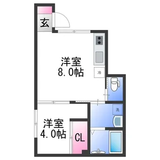 N MAISON島橋【1階】の間取り