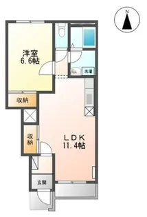 シャローム【1階】の間取り