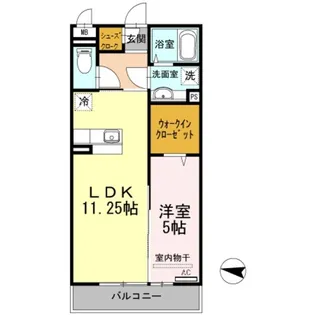 sereno 黒田【3階】の間取り