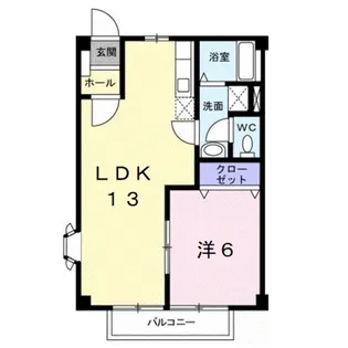 パルシャス園部Ⅰ【2階】の間取り