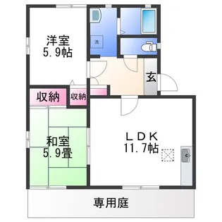 グラン・ファーム【1階】の間取り