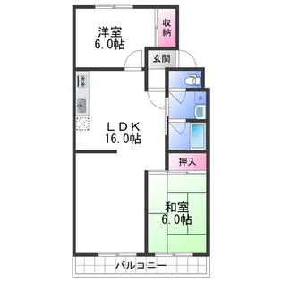 畑野マンション A棟【1階】の間取り