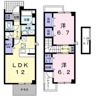 サンワードⅠ【1階】の間取り