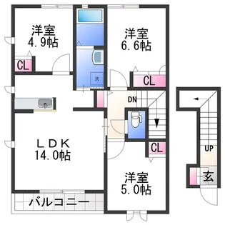 シャーメゾン幸輝【2階】の間取り