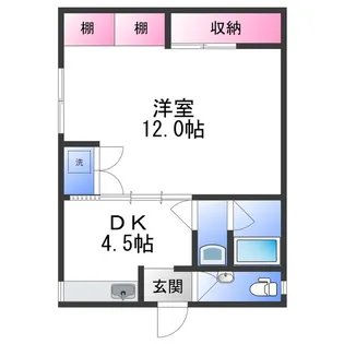 ペティベルメゾン【3階】の間取り