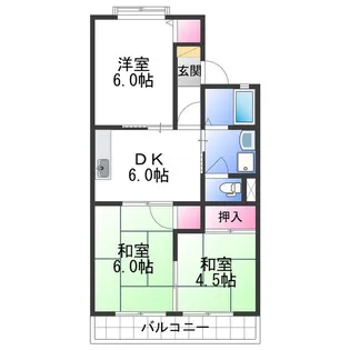 セジュール日高【2階】の間取り
