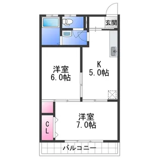 光進ハイツ【1階】の間取り