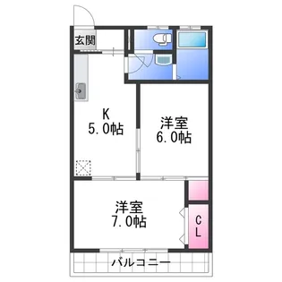光進ハイツ【1階】の間取り