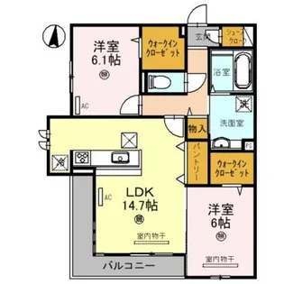 superieur【1階】の間取り