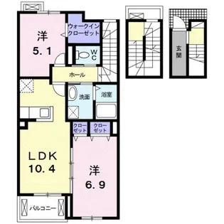 リヴェール聖【3階】の間取り