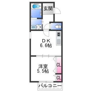 フジパレス和歌山木広ノース【3階】の間取り