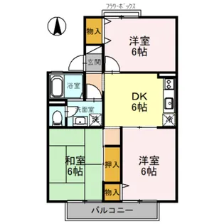 ピュアハイツ有本Ⅰ【1階】の間取り