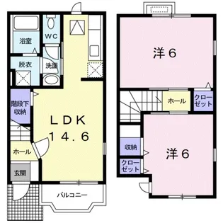パミドーリⅡ【2階】の間取り
