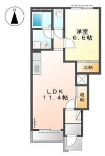 シャローム【1階】の間取り