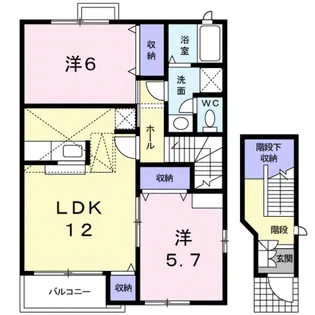 パレ・エクセランⅡ【2階】の間取り