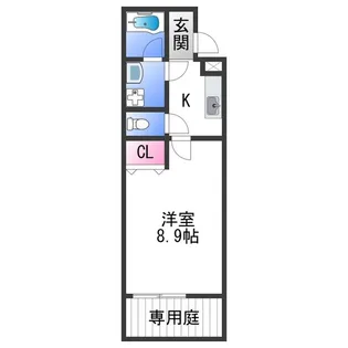 フロレスタ セゾン【1階】の間取り