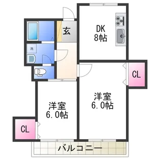 グレイスピア吹上【3階】の間取り