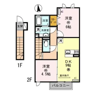 D−roomシルクマムA【2階】の間取り