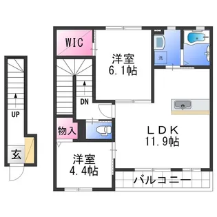 アート・ソレイユ B棟【2階】の間取り