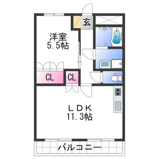 ノースタツノⅠ【1階】の間取り