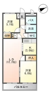 ポルトファミリア【2階】の間取り