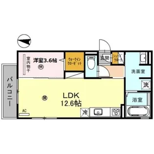 アルビネス田中町【3階】の間取り