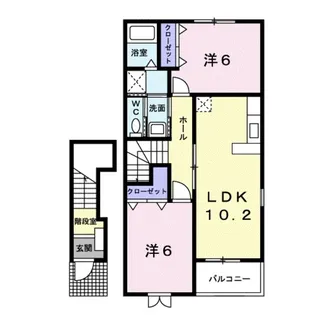 レジデンス・丸栖Ⅱ【2階】の間取り