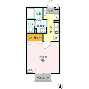 ドゥ シェル【2階】の間取り