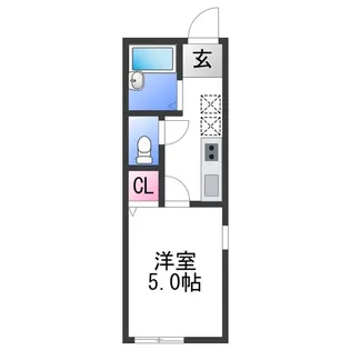 TJ鳴神2 D棟【1階】の間取り