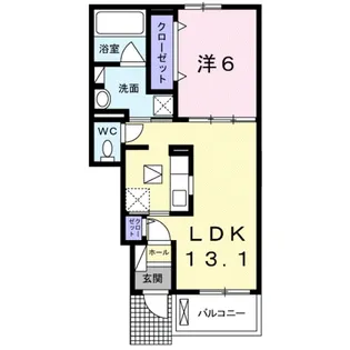 Belle Crest Ⅱ【1階】の間取り