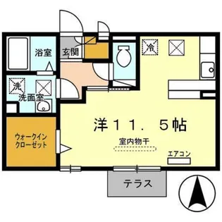 マイ・ピエス・ヒロ【1階】の間取り