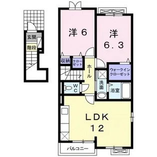 セゾンコスモス Ⅰ【2階】の間取り