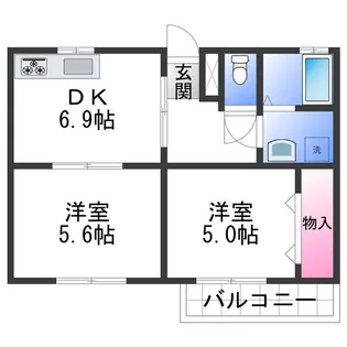 プチシャトー【2階】の間取り