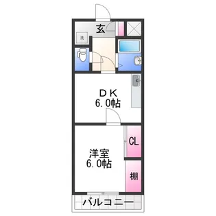 ロイヤルハイツ中島【3階】の間取り