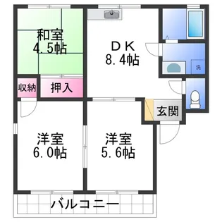 アルブル【2階】の間取り