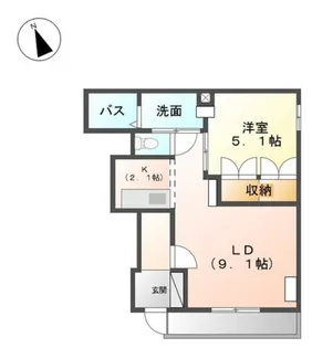 ハイム クラシス【1階】の間取り