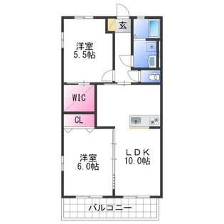 ローパスⅠ【1階】の間取り