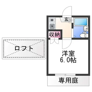 中松江カルモハウス【1階】の間取り