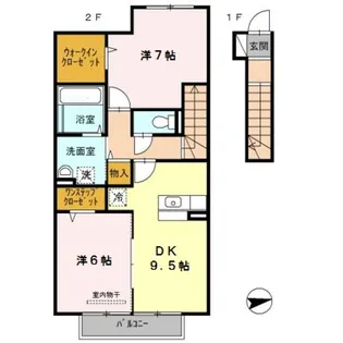 パークフォレストA棟【2階】の間取り