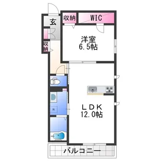 シャーメゾン黒田【2階】の間取り